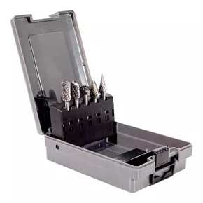 Jogo de Limas Rotativas em Metal Duro com 5 peças - 45.0140 - Rocast