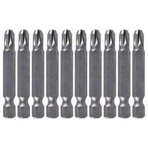 Jogo de Ponta Bits Pozidriv PZ3 x 50mm com 10 peças - 001693-0 - Makita