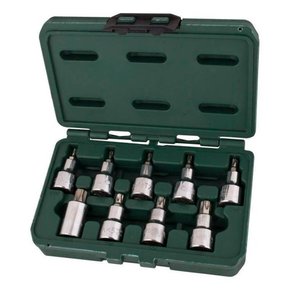 Jogo de Soquete Bits Torx 1/2" com 9 peças - Sata