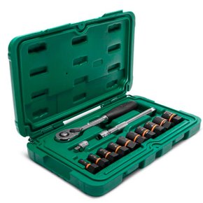 Jogo de Soquetes de Extração Bolt Biter 13 peças - Sata