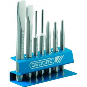 Jogo Ferramentas - Talhadeira - Punção - Saca-Pino - 7 Peças - Gedore