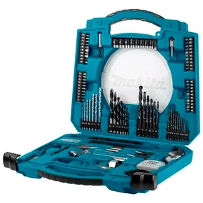 Jogo Kit de Acessórios 103 Peças com Brocas e Soquetes - Makita Jogo Kit de Acessórios 103 Peças com Brocas e Soquetes - Makita