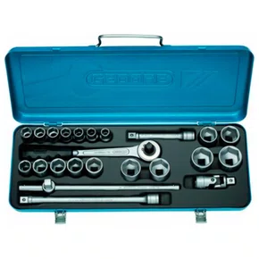 Jogo Soquete 1/2" 3/8"-1.1/4" 23 peças - Gedore
