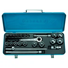 Jogo Soquete 1/2" 3/8 - 1.1/4" Ref.: D19TMZ / TPZ - Gedore