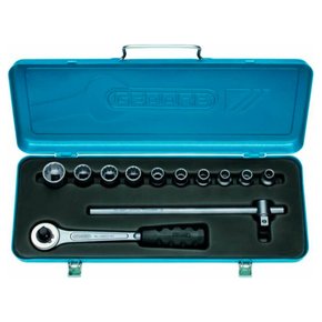 Jogo Soquete 1/2" Ref.: D 19 LMZ 12 peças - Gedore