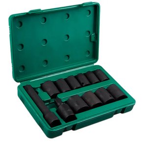 Jogo Soquete de Impacto Sextavado 1/2" - ST09008SJ - Sata Jogo Soquete de Impacto Sextavado 1/2" - ST09008SJ - Sata