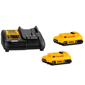 Kit 2 Baterias 2.0Ah 20V MAX com Carregador - Dewalt Kit 2 Baterias 2.0Ah 20V MAX com Carregador - Dewalt