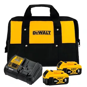 Kit 2 Baterias 5Ah 20V MAX com Carregador + Bolsa - Dewalt Kit 2 Baterias 5Ah 20V MAX com Carregador + Bolsa - Dewalt