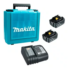 Kit 2 Baterias BL1860B + Carregador DC18SD + Maleta - Makita Kit 2 Baterias BL1860B + Carregador DC18SD + Maleta - Makita