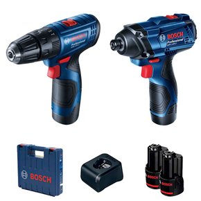 Kit Bosch Parafusadeira GSR 120-LI e Chave de Impacto GDR 120-LI, 12V - Bosch