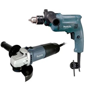 Kit Combo Esmerilhadeira M0901G + Furaderira de ImpactoM0801G em 220V - Makita Kit Combo Esmerilhadeira M0901G + Furaderira de ImpactoM0801G em 220V - Makita