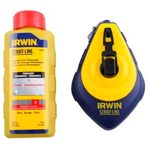 Kit Marcador 30M/100FT Giz Vermelho - Irwin Kit Marcador 30M/100FT Giz Vermelho - Irwin