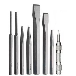 Kit Saca Pino, Punção e Talhadeira Com 8 Peças - Rocast Kit Saca Pino, Punção e Talhadeira Com 8 Peças - Rocast