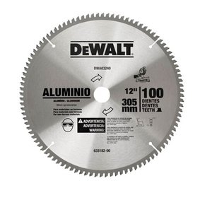 Lâmina de Widea 12" 100D para Alumínio - DeWalt Lâmina de Widea 12" 100D para Alumínio - DeWalt