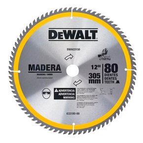 Lâmina para Serra Esquadria Madeira 12" 80 dentes - Dewalt Lâmina para Serra Esquadria Madeira 12" 80 dentes - Dewalt