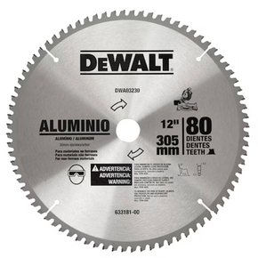 Lâmina Serra Esquadria 12" 80 Dentes Alumínio - Dewalt Lâmina Serra Esquadria 12" 80 Dentes Alumínio - Dewalt