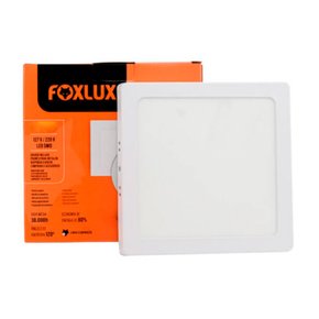 Led Downlight Embutir Quadrado 24W 6500K Bivolt - Foxlux Led Downlight Embutir Quadrado 24W 6500K Bivolt - Foxlux
