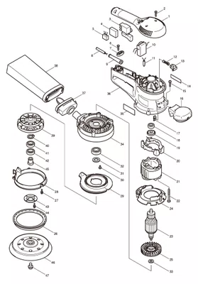 Lixadeira Roto Orbital 150mm BO6030 - Makita