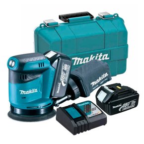 Lixadeira Roto Orbital 5" 18V à Bateria - Makita DBO180RFE Lixadeira Roto Orbital 5" 18V à Bateria - Makita DBO180RFE