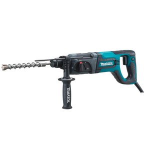 Martelete Combinado 24cm c/ Haste + Mandril - Makita HR2475X-220 Martelete Combinado 24cm c/ Haste + Mandril - Makita HR2475X-220