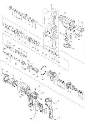 Martelete Combinado 26mm HR2610 - Makita