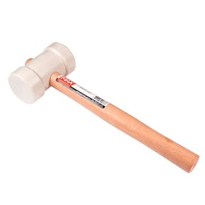 Martelo de Borracha 60mm Branco - Max Ferramentas