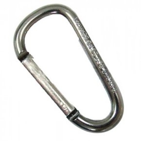 Mosquetão Tipo Chaveiro Cinza 6mm - USClimb