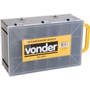 Organizador Plástico Duplo VD2003 - Vonder Organizador Plástico Duplo VD2003 - Vonder