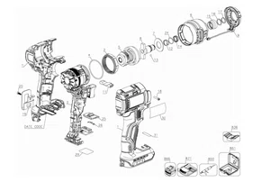 Parafusadeira de Impacto 1/4" DCF887-B2 - Dewalt