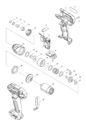 Parafusadeira de Impacto à Bateria TD110D - Makita
