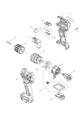 Parafusadeira/ Furadeira 3/8" à Bateria DF332D - Makita