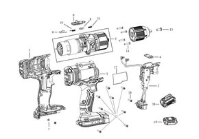Parafusadeira/ Furadeira de Impacto 1/2" SCD711-BR Tipo 1 - Stanley