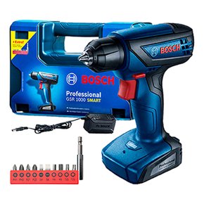 Parafusadeira/Furadeira GSR1000 Smart à Bateria 12V - Bivolt - Bosch Parafusadeira/Furadeira GSR1000 Smart à Bateria 12V - Bivolt - Bosch