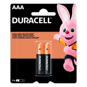 Pilha Duracell Alcalina Palito AAA Cartela 2P. - Duracell Pilha Duracell Alcalina Palito AAA Cartela 2P. - Duracell