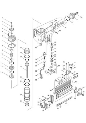Pinador Pneumático AF505 - Makita