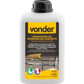 Removedor de Resíduos de Concreto 1 Litro - Vonder Removedor de Resíduos de Concreto 1 Litro - Vonder
