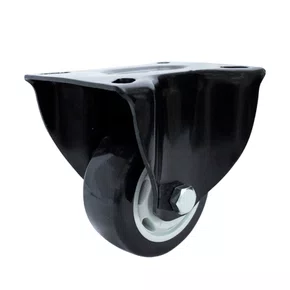 Rodízio Fixo Black 75mm 70kg com Poliuretano  Preto - Colson