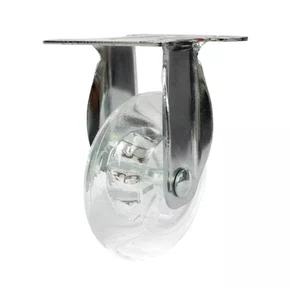 Rodízio Fixo Série Gel 75mm 50kg com Placa Roda Transparente - Colson