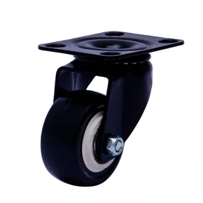 Rodízio Giratório Série Black 50mm com Placa 50kg Preto - Colson