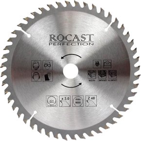 Serra Circular Para Madeira 7.1/4" x  36 D Furo 20 x 16 - Rocast Serra Circular Para Madeira 7.1/4" x  36 D Furo 20 x 16 - Rocast