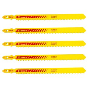Serra Tico-Tico Bi-Metal 100mm 6D Cartela Com 5 peças BU46 - Starrett Serra Tico-Tico Bi-Metal 100mm 6D Cartela Com 5 peças BU46 - Starrett