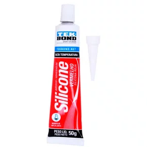 Silicone Acético Alta Temperatura Vermelho 50g - TekBond