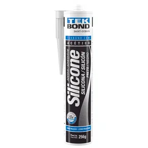 Silicone Acético Geral Preto 256g - TekBond