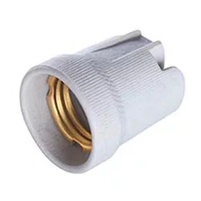 Soquete Receptáculo de Porcelana com Borne com Embalagem B519 - Pluzie