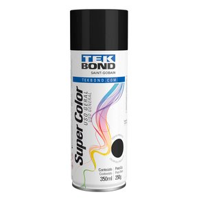Tinta Spray Preto Fosco Uso Geral 350ml/250g - TekBond Tinta Spray Preto Fosco Uso Geral 350ml/250g - TekBond
