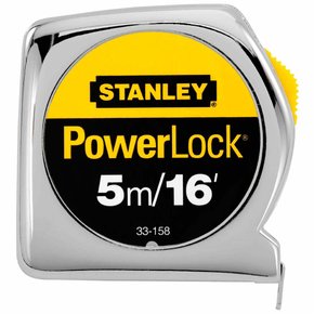 Trena Powerlock Caixa Metálica 5 Metros - Stanley Trena Powerlock Caixa Metálica 5 Metros - Stanley