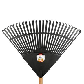 Vassoura Plástica para Folhas 26 Dentes Big Max com Cabo Preta - Max Vassoura Plástica para Folhas 26 Dentes Big Max com Cabo Preta - Max