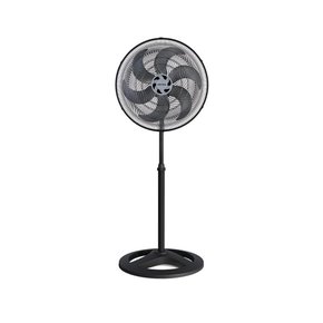 Ventilador de Coluna Preto Turbo 50cm 6 Pás Oscilante 220V Premium - Ventisol