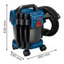 Aspirador de Pó à Bateria Premium GAS 18V-10L - Bosch