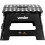 Banqueta de Plástico Dobrável Preta 220mm - Vonder